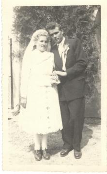Svadba r. 1953Ľudovít Mikuš a manž. Emília r. Ma Svadba r. 1953Ľudovít Mikuš a manž. Emília r. Ma